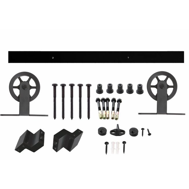 Intersteel Schuifdeursysteem Wheel Top mat zwart