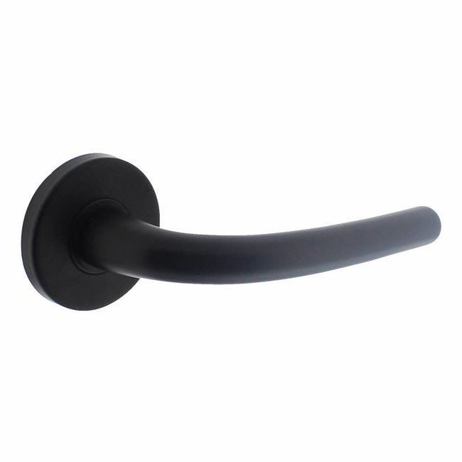 Intersteel Deurkruk Elena op rozet mat zwart