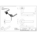 Formani Deurkruk Basic LB-2 mat zwart