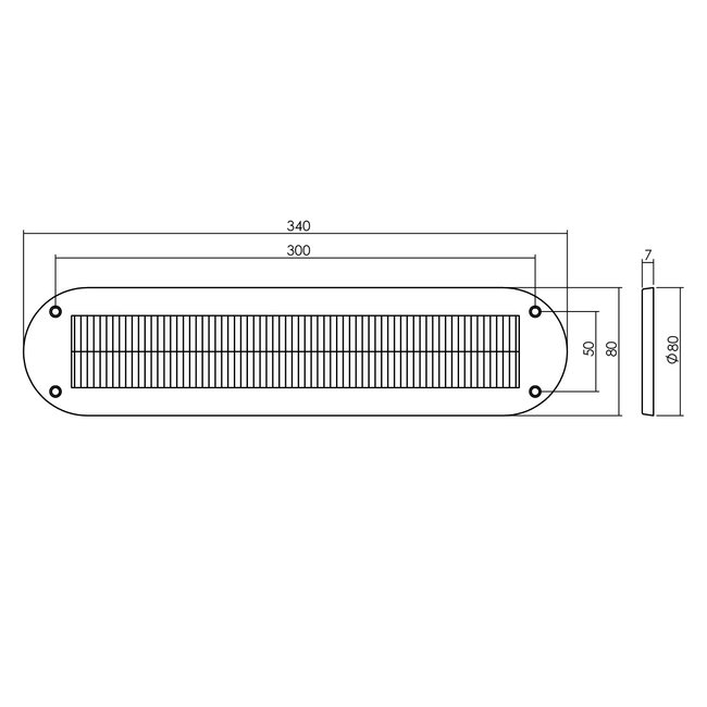 Intersteel Voordeurset rond rozet zwart