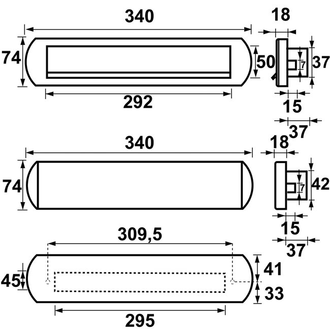 AXA Briefplaat en tochtklep Curve Plus zwart
