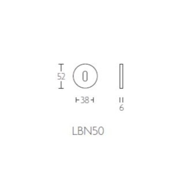 Formani Sleutelrozet  LBN50 PVD Gunmetal