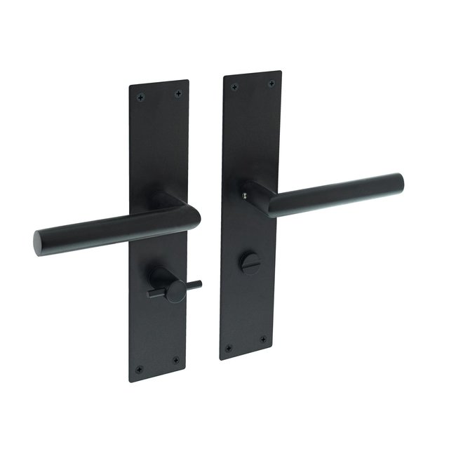 Intersteel Deurkruk op schild met vrij/bezet Jura zwart