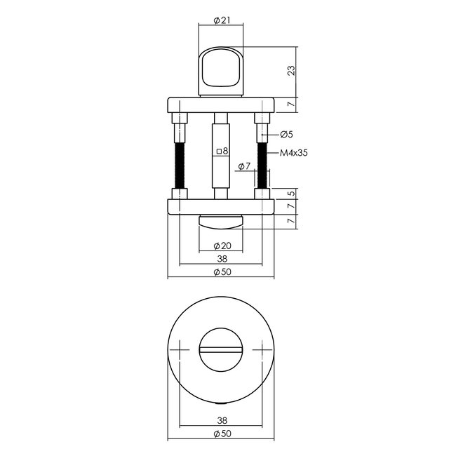 Intersteel Toiletset grijs