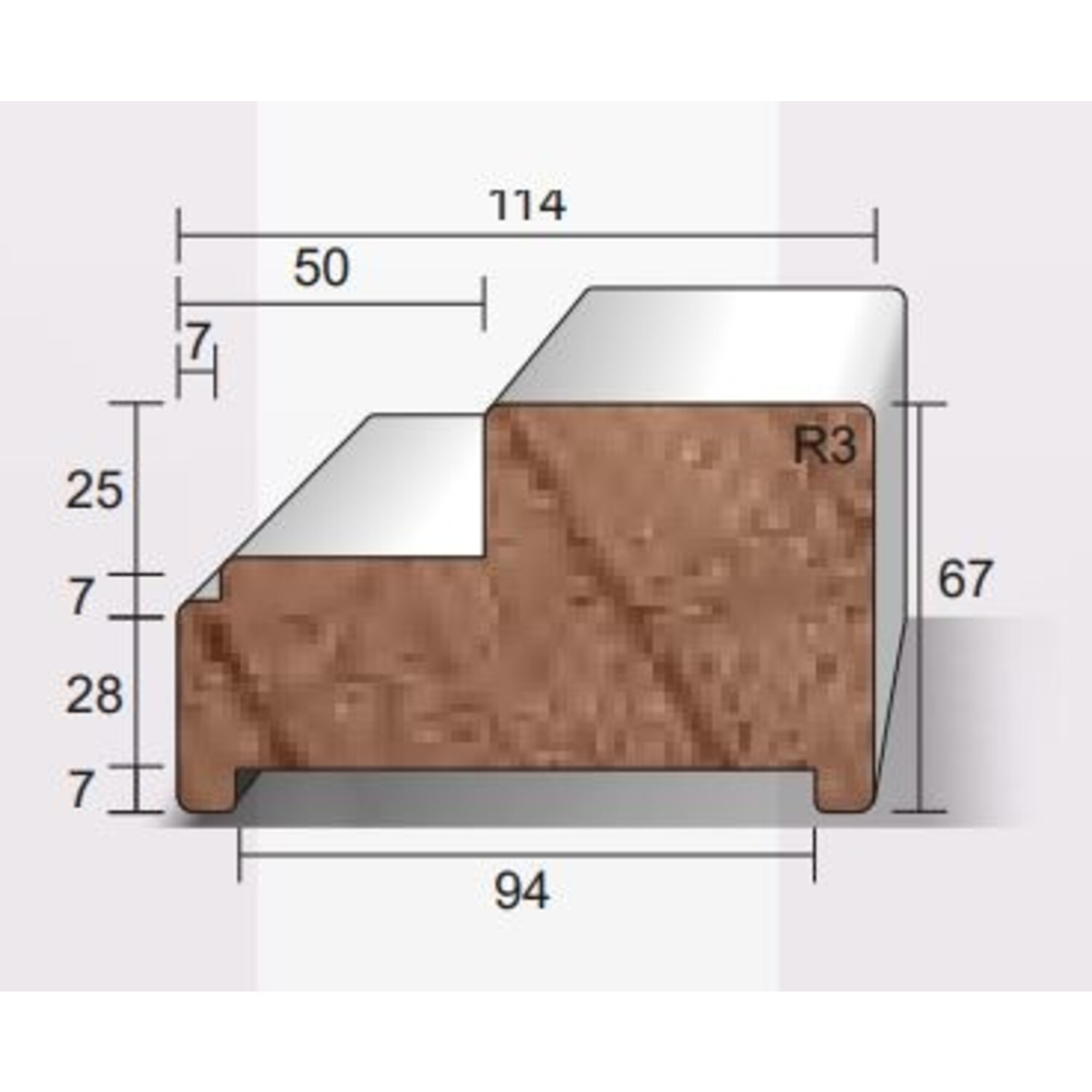 Brandvertragend kozijn 30 min. 67x115 | Mijndeurenwinkel.nl