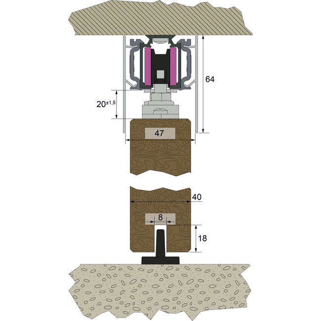 Schuifdeursysteem Ultralux Evo 80