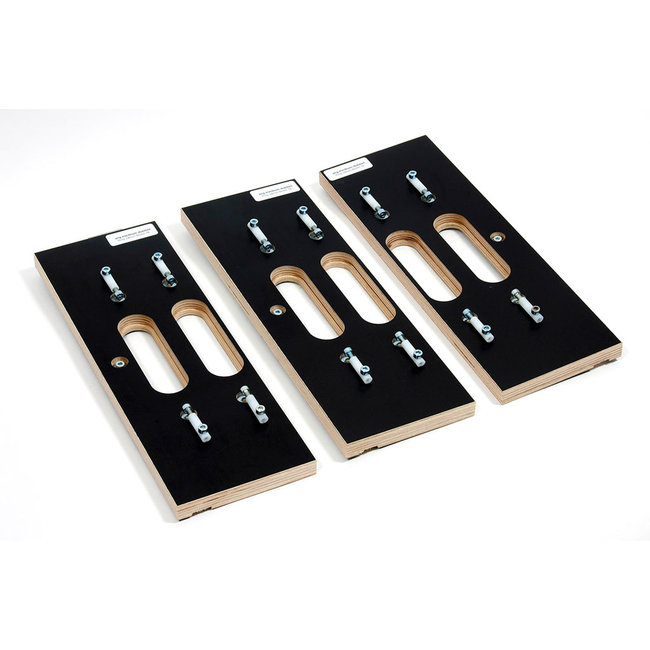 Freesmal tbv verdekt scharnier 130x30 3-delig (rail 210 cm)