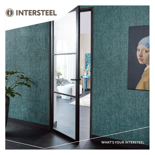 Intersteel Deurkruk Amsterdam met minimalistisch rozet zwart