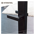 Intersteel Deurkruk Amsterdam met minimalistisch rozet zwart