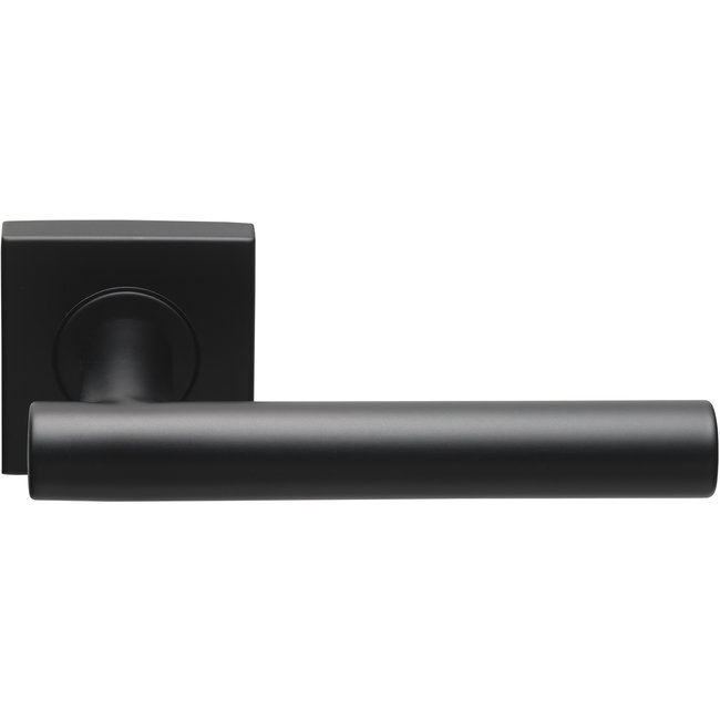 Formani Deurkruk LB-7 BSQ mat zwart op vierkant rozet