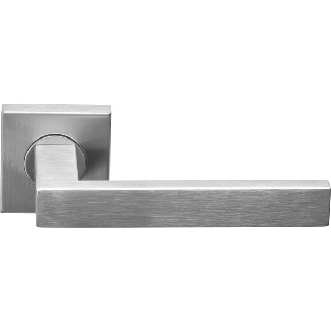 Formani Deurkruk BSQ2-G mat RVS op vierkant rozet