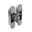 Breuer+Schmitz Verdekt scharnier BSW Hide 130/70 aluminium grijs