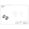 Formani Cilinderrozet GLY53 PVD mat goud