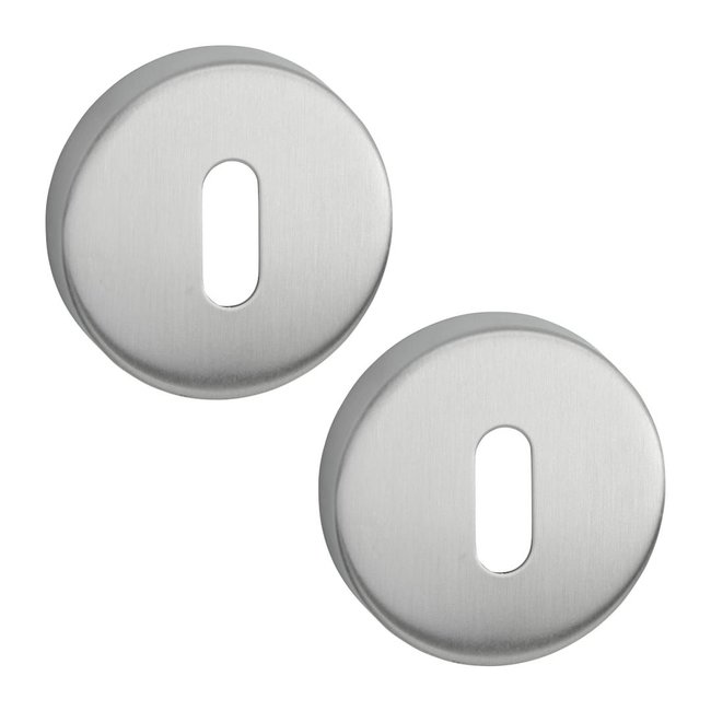 Weekamp deuren Sleutelrozetten RVS rond