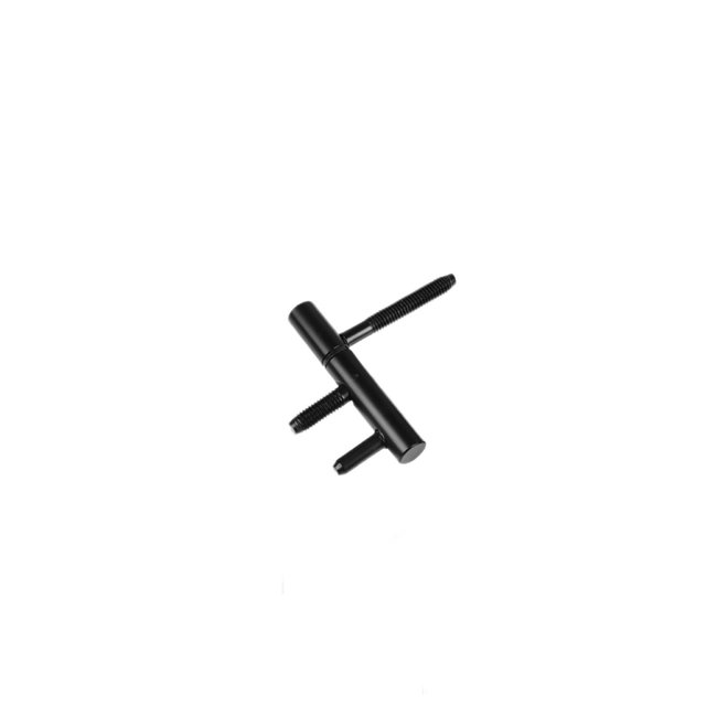 Paumelle voor stalen kozijnen 70x12 mm zwart (Svedex / Berkvens)