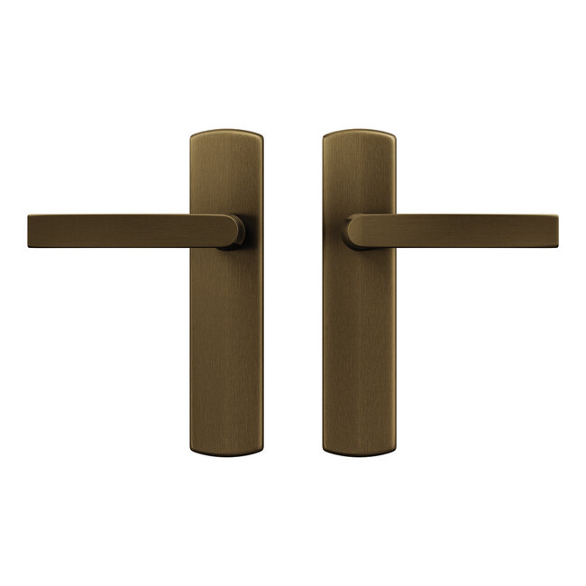 AXA Binnendeurbeslag Curve klik Blok loop brons F4