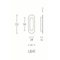 Formani Schuifdeurkom LB41 mat zwart