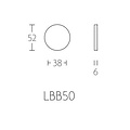 Formani Blindplaatje Basic LBB50 mat zwart