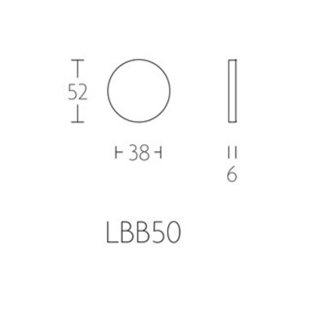 Formani Blindplaatje Basic LBB50 mat zwart