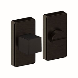 Toiletset Italia zwart rechthoekig