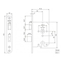 Nemef Veiligheidsslot 4119/27 PC55 SKG2 ronde RVS voorplaat
