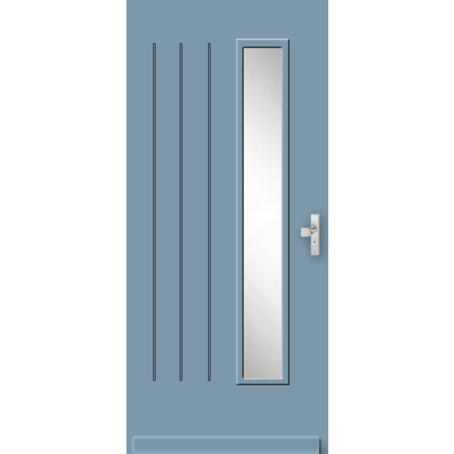 Weekamp deuren Vlakke Tricomfort voordeur WK3011