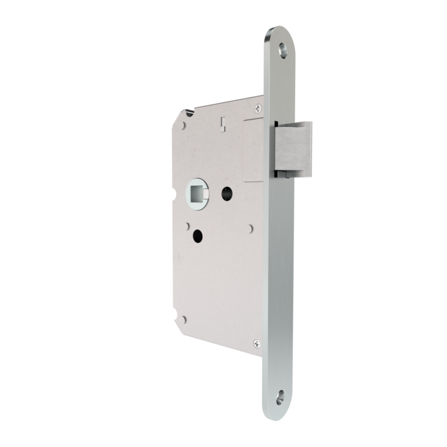 Weekamp deuren Smal loopslot RVS voorplaat