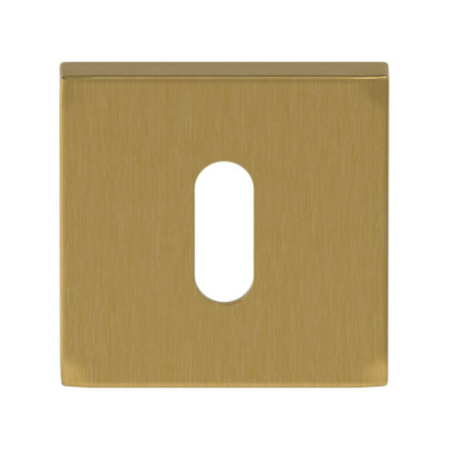 Skantrae Sleutelrozet Quadrate Regular mat messing