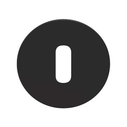 Sleutelrozet Orbit Regular zwart