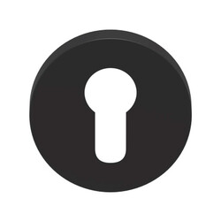 Cilinderrozet Arc Regular zwart