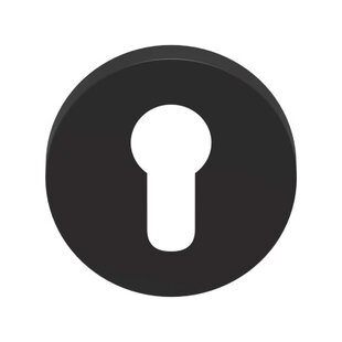 Cilinderrozet Arc Regular zwart