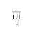 Intersteel Toiletset rond PVD zwart