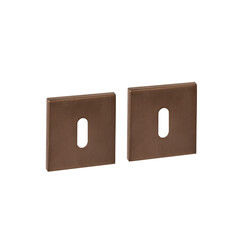 Sleutelrozetten vierkant PVD brons