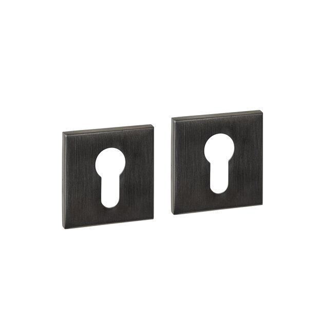 Intersteel Cilinderrozetten vierkant PVD antraciet