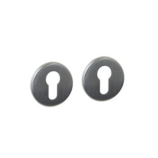 Cilinderrozetten rond RVS