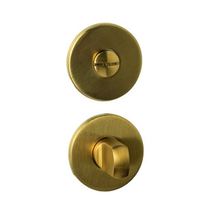 Toiletset rond mat messing