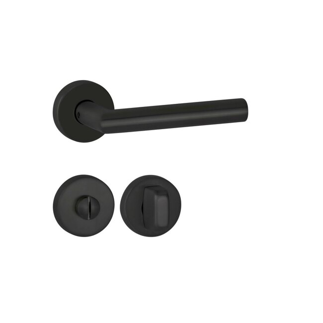 Deurkruk Eva mat zwart