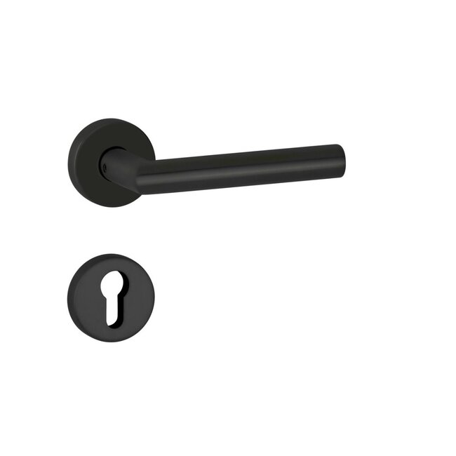 Deurkruk Eva mat zwart