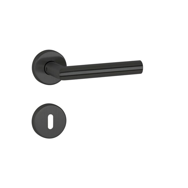 Deurkruk Eva mat zwart