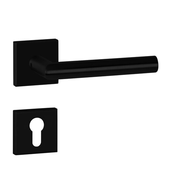 Deurkruk Luuk mat zwart