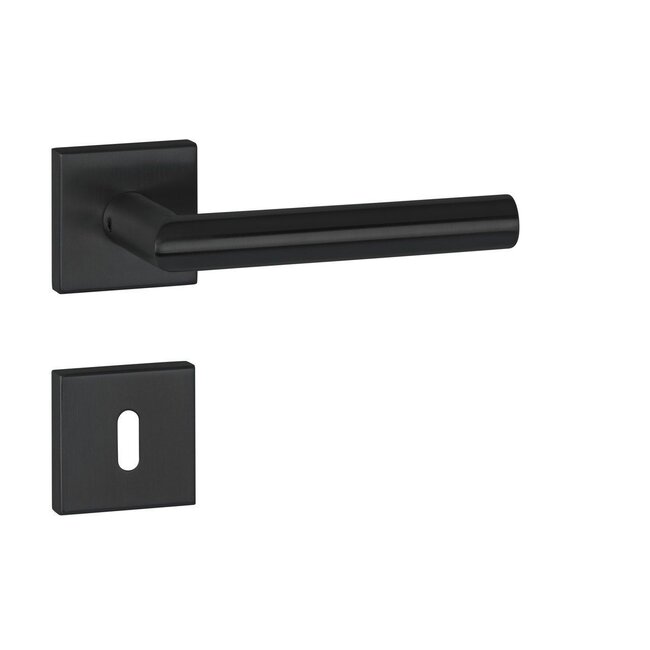 Deurkruk Luuk mat zwart