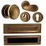 Hardbrass Voordeurset Olympia compleet (mat brons)