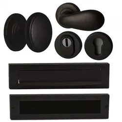 Voordeurset Olympia compleet (zwart)