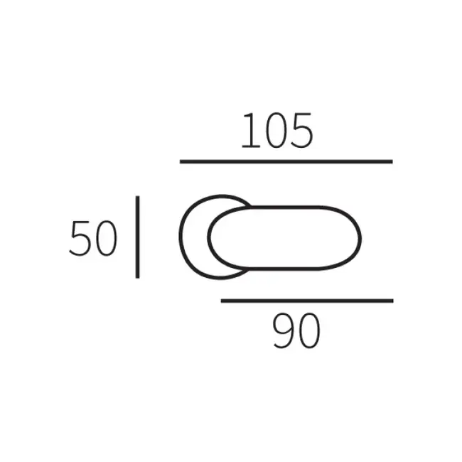 Hardbrass Voordeurset Olympia compleet (getrommeld messing)