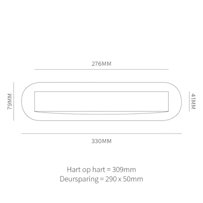 Hardbrass Voordeurset Sara compleet (zwart)