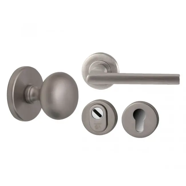 Hardbrass Voordeurset Sara (RVS PVD)