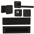 Hardbrass Voordeurset Zenith compleet (zwart)