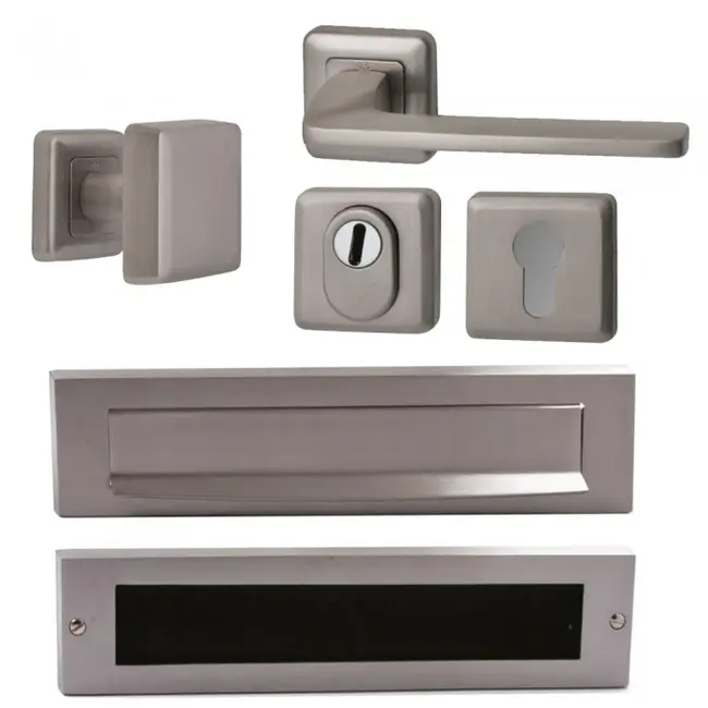 Hardbrass Voordeurset Zenith compleet (RVS PVD)