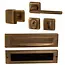 Hardbrass Voordeurset Zenith compleet (mat brons)