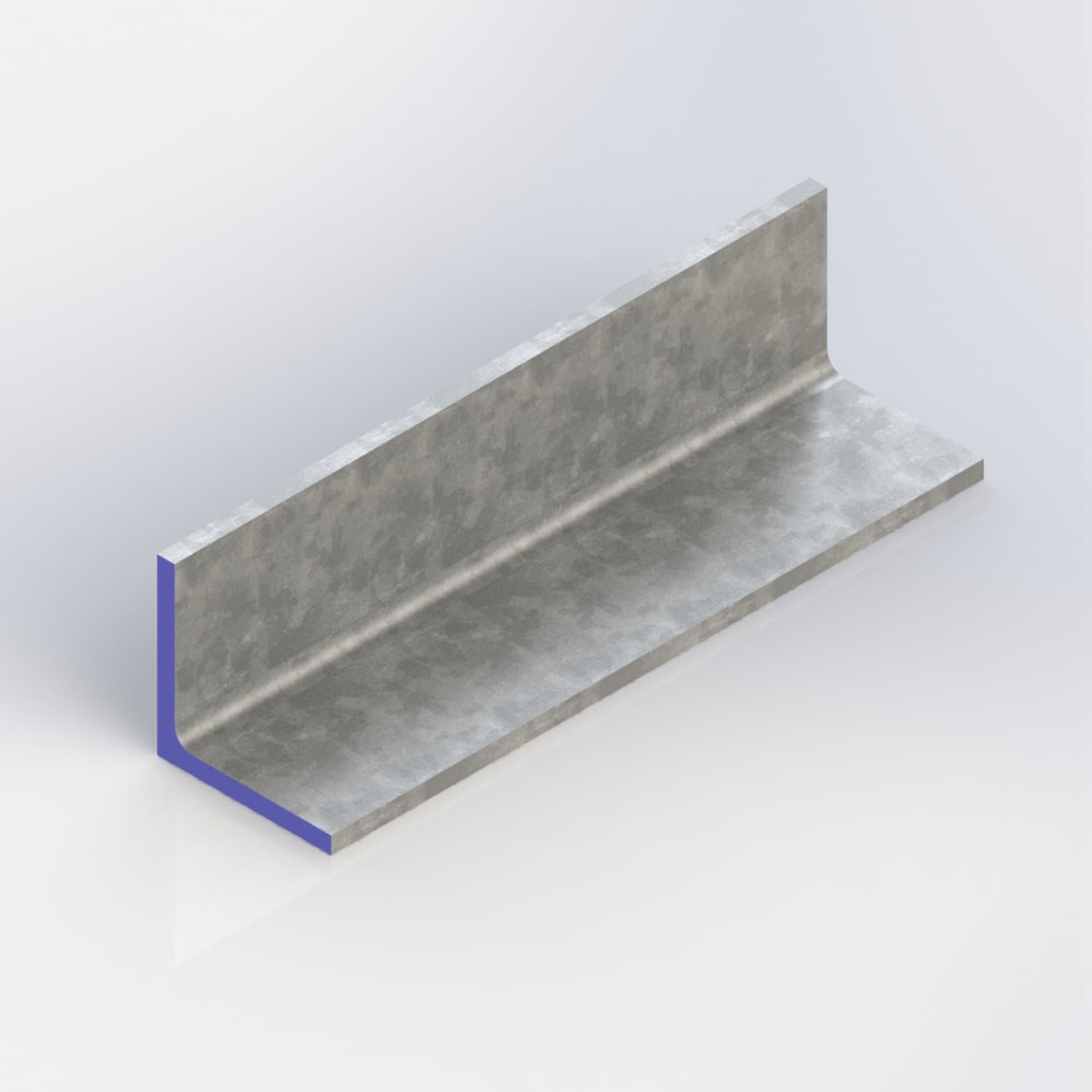  Hoekprofiel gelijkzijdig WGW gegalvaniseerd - verzinkt staal - 50x50x5 MM